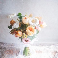甜系庭園玫瑰捧花 | 鮮花花束 | 可客製 | 新娘捧花 | 婚禮捧花