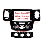 FRAME HEAD UNIT ANDROID 9 INCH TOYOTA HILUX / FORTUNER 2005-2015 -