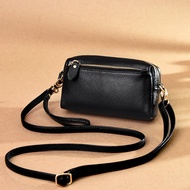 Women Genuine Leather Crossbody Bag Small Shoulder Handphone Sling Bag New Fashion Ready Stock