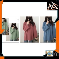 MALAYSIA UP📣(AZWAR SHOP) Readystock Women Clothe long sleeve t shirt top baju perempuan