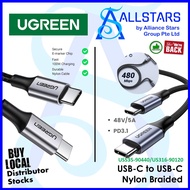 UGREEN Braided USB-C to USB-C Fast Charging Cord (US535: 2M, 240W PD 3.1/US316: 3M, 100W Power Deliv