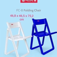 BANGKU / KURSI SENDER LIPAT PLASTIK FOLDING CHAIR FC-8 LION STAR