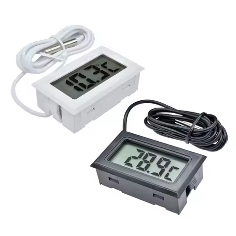 1pc Mini Digital LCD Thermometer With Probe Indoor Convenient Temperature Sensor For Aquarium Fish T