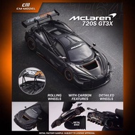 CmModel 1/64 McLaren 720S GT3X Diecast car Car Model Simulation Alloy Diecast Car Children and Boys 