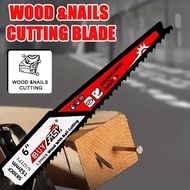 OECLUB 3pcs Bi-Metal Reciprocating Saw Blades 6" for Wood with Nails Heavy Duty Demolition Saber Saw