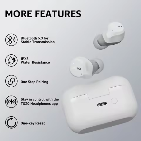 [AI Translator] TOZO Upgrade NC9 Original Wireless Bluetooth Earbuds ANC Noise Cancelling Mic Digita