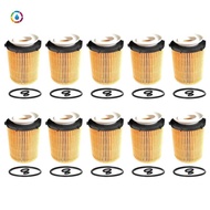 10 PCS Car Engine Oil Filter Yellow &amp; White &amp; Black Plastic Car Accessories for Mercedes Benz GLA-Class GLA 180 GLA 200 2701800009 2701800109 2701840025