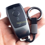 Black Transparent Key Fob Case Cover Holder Keychain For Mercedes Benz A B C E S G GLA GLB GLC GLE C