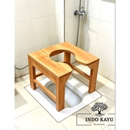 Portable squat toilet seat