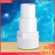 1/2pcs PVC Tube Fitting Adapter 3.8cm/1.5inch Threaded Hose Fittings Connector Replacement for Haywa