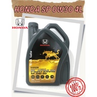 HONDA FULLY SYNTHETIC  0W30 (0W-30) ENGINE OIL 4L + compatible Honda Oil Filter 1PC 💯 ORIGINAL
