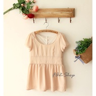 FA2SHOP Model WJ-01-012 Shirt With Cuffs Back Slit Buttons Loose Hem