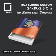 Sliding Box 24x19x2.5 cm Custom Wallet Design Small Prayer Rug KopiahWanita Cookies Packaging Hijab 