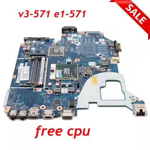 Main board NBC1F11001 LA-7912P laptop motherboard for ACER E1-571G V3-571 V3-571G E1-571G gateway NE