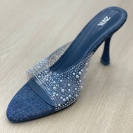 Ladies heels denim 3inch