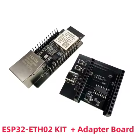 WT32-ETH01 ESP32-ETH02 Ethernet Development Board with WiFi and Bluetooth Support and ETH Adjust Adp