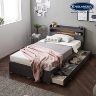 Englander Bono LED 3-tier storage bed (NEW E Hotel wool latex 7-zone independent spring mattress-super single)