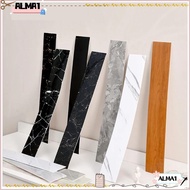 ALMA Floor Tile Sticker, Self Adhesive Windowsill Skirting Line, Home Decor Living Room Marble Grain PVC Waist Line