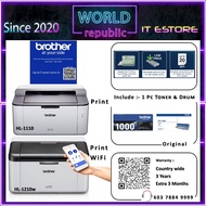 Brother Laser Printer - HL1110 HL-1110 Brother Laser Wireless Printer - HL1210w Hl-1210w - TN1000 DR