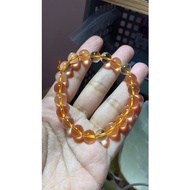 Citrine 8/9/10mm Good Grade fit to 17/18cm can customise with 18k space bead