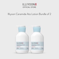 Illiyoon [Bundle of 2] Ceramide Ato Lotion 350ml - Moisturizing, Non-Sticky, Soothing