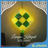 Ketupat Hiasan Besar Raya Lampu Hari Raya Ramdan Decoration Lampu Bulan Bintang Fairy Light Lampu Ra