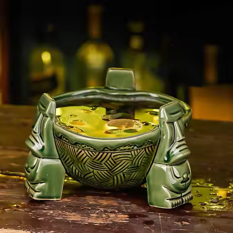 Ceramic Punch Bowl Tiki Bowl Ceramic Tiki Mug