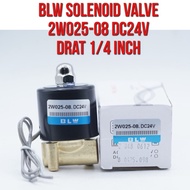 BLW Solenoid Valve 2W025-08 2W025 - 08 DC 24V Thread 1/ 4" 1/ 4 inch DC24V DC24 Direct Valve For Pne