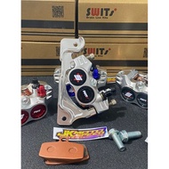 Cnc switch disc caliper + front bracket vario beat scoopy genio spacy vario 160 cbs abs 125 150 disk