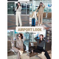 R06 Airport look Viscose Boarding Set The Fabric Is Very Comfortable To Wear Airport Outfit Set Wome