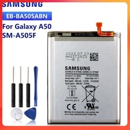แบตเตอรี่  แท้ Samsung Galaxy A50 A505F SM-A505F A30s A30 A20 SM-A205FN 4000mAh Battery EB-BA505ABN 
