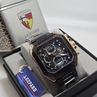 Box Exclusive Jam Tangan Leopard Kotak Sisi Chrono Seri 3532 SV-398SHR / Jam Tangan Fashion Pria Tal
