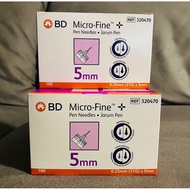 (READY STOCK IN SG) BD Micro Fine Pen Needles 5mm x 31G 100s