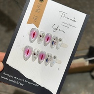 Free Shipping ✨  Handmade nails, artificial nails, devil's eyes, sparkling cat's eyes, exquisite han