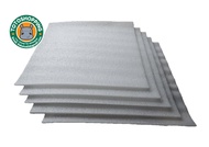 EPE FOAMแผ่นสีขาว หนา5mm ขนาด60x60cm.โฟมฉนวนกันกระแทกห่อสินค้าหรือเป็นฉนวนกันความร้อน.