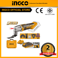 INGCO COMBO SET 20V สว่านโรตารี่ไร้สาย 28mm+สว่านกระแทกไร้สาย 96Nm+บล็อคกระแทกไร้สาย 400Nm CKLI20638