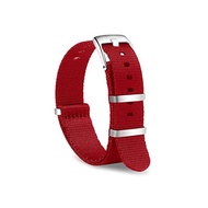 OLLREAR Fabric Watch Belt Watch Belt Replacement Belt Watch Belt Rubber - 15 Color &amp; 2 Size - 20mm % Gangnam% 22mm (20mm % Gangnam% Red)