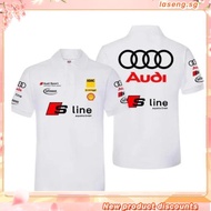 New F1 Racing Suit + Unisex Summer Short Sve  Shirt Short T-Shirt Racing Team Uniform H45T
