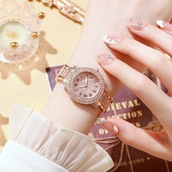 Trendy Digital Watch for Women Scale Diamond Case Rhinestone Strap Fashion Niche Bracelet Women's Watch Ladies Bracelet Quartz Watch HUJU Trade