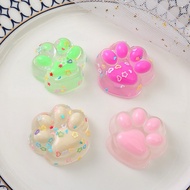 SQUISHY PAW Beads GLITTER JELLY Cat PAW Claws