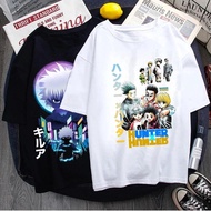 Vintage Hunter X Hunter Lelaki Tshirt Lengan Pendek Killua Zoldyck T-Shirt HXH Hisoka TShirt Anime M