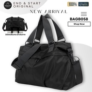 BAGB058 END&START ของแท้ กระเป๋าเดินทาง หิ้ว สะพาย ผ้า Nylon คุณภาพดี มีผ้าซับ มีช่องเสียบด้านหลัง