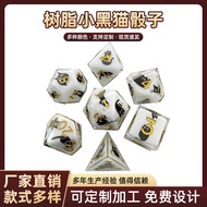 Factory Direct Supply Cute Black Cat Suit Dice.Dungeons and Dragons Board Game Leisure Entertainment