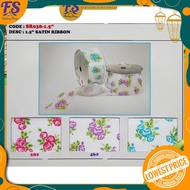 1.5" satin ribbon/ hiasan hantaran/ flower bouquet/accessories/ doorgift/gift/ riben murah/ riben bu