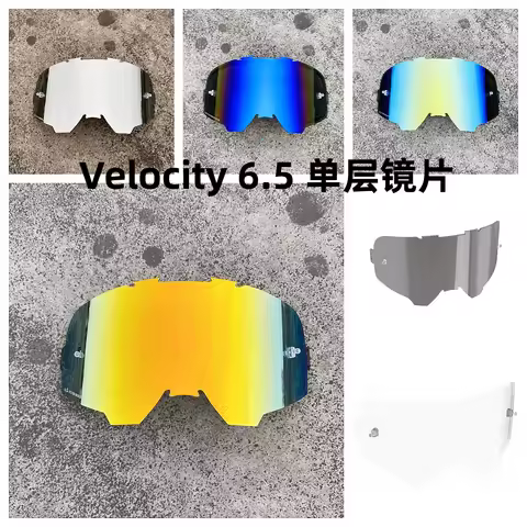 For Leatt goggles Velocity 6.5 Replacement Lens,anti-scratch coating Motorcycle MX MTB Lenses,Single
