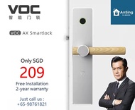 VOC Indoor digital lock  bedroom door fingerprint lock