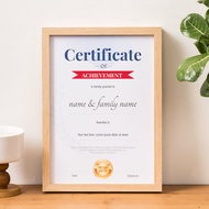 Solid Wood A4 Certificate Display Frame