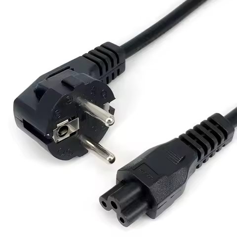 EU Computer Cables Laptop 3-pin Charger Plug Power Adapter Cord Cable For HP Dell Sony ASUS Lenovo S