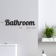 Cutting Wall Decoration "Bathroom" Plywood 5mm - design