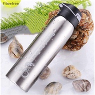Fitow 500ML Stainless Steel Cycling Water Bottle Double Walled Thermo Mug Insulated With Straw FE